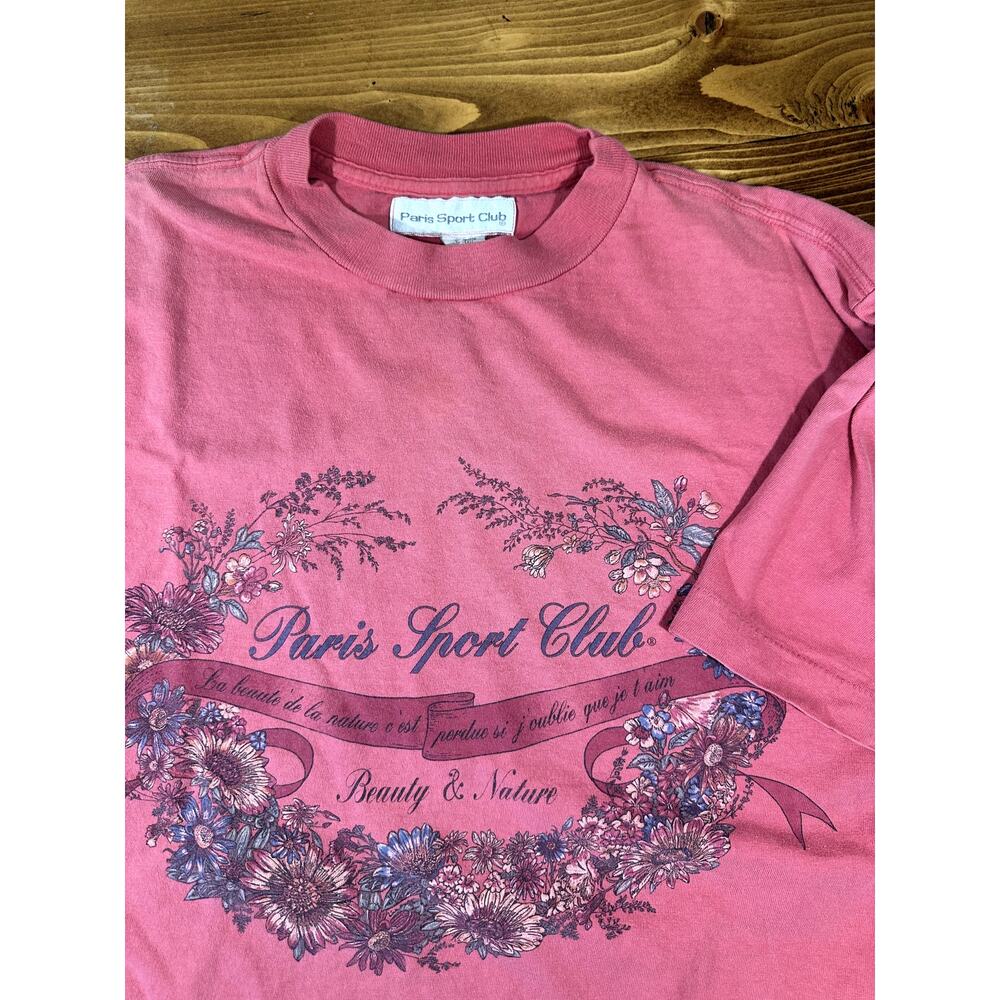 Vintage  Paris Sports Club  Extra Large Vtg Single Stitch Tee Shirt
